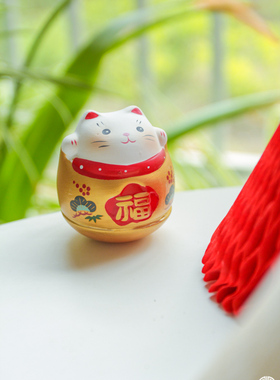 可爱日式招财猫桌面工艺品摆件