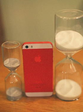 透明玻璃水滴桌面摆件沙漏计时器