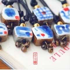 陶瓷毛衣链送女友挂饰吊坠