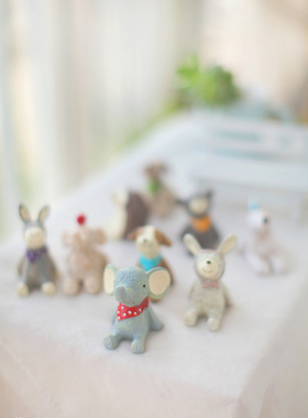 仰望树脂仰望星空树脂小动物摆件