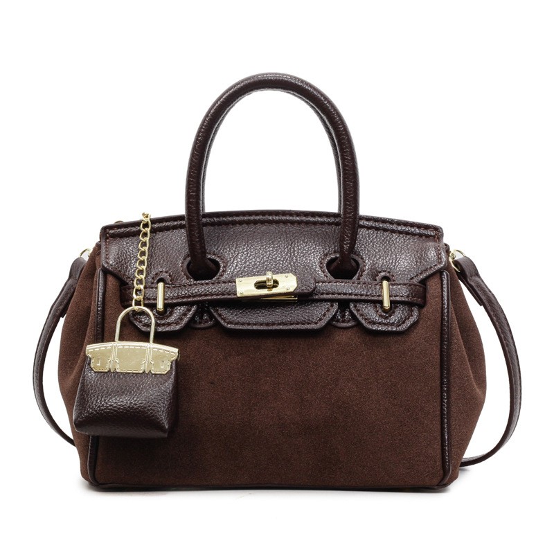 bags高级感包包女2025新款欧美时尚手提包通勤单肩斜挎铂金包 - 图3