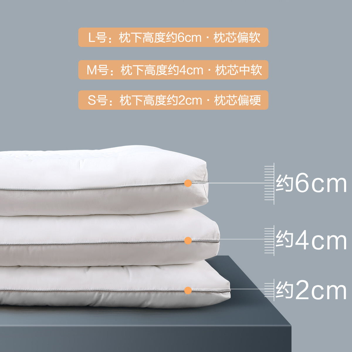 水星家纺枕头低枕薄枕矮枕软枕家用单人呵护颈椎睡眠儿童枕芯宝宝,淘宝优惠券,粉丝福利购,淘宝优惠卷