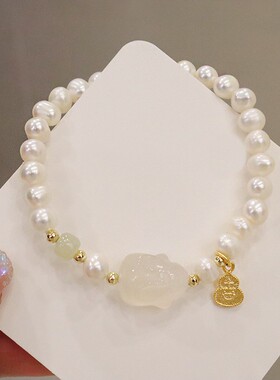 女淡水珍珠葫芦中式温柔配饰