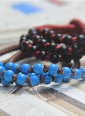 编织多层波西米亚风配饰串珠手链