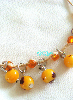 玉米粒编织日韩风招桃花幸运草