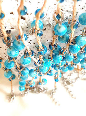 小葡萄编织梦幻招桃花手链