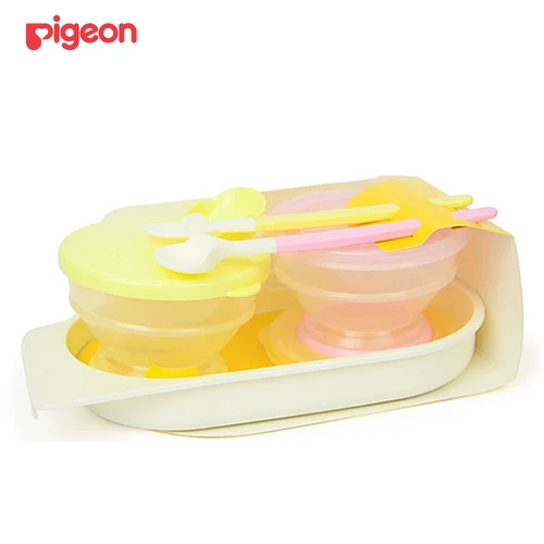 Pigeon, детский комплект, детская посуда для прикорма, ложка