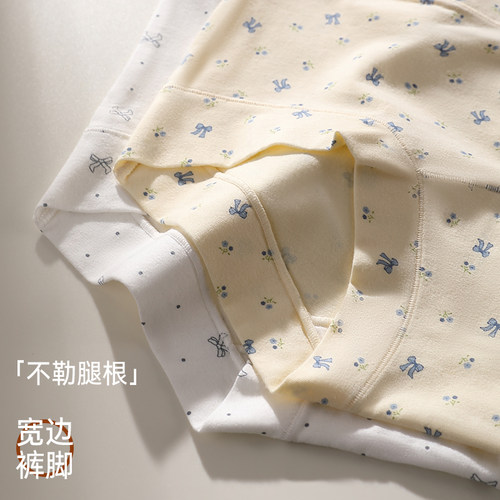 浪莎新款女士内裤10A级抑菌裆2025新款纯棉中高腰收腹提臀三角裤 - 图1