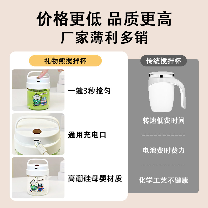全自动搅拌杯2025新款咖啡杯电动充电款带刻度便携懒人豆浆摇摇杯,淘宝优惠券,粉丝福利购,淘宝优惠卷