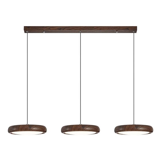 Package installation of full spectrum eye protection wood grain dining room chandelier