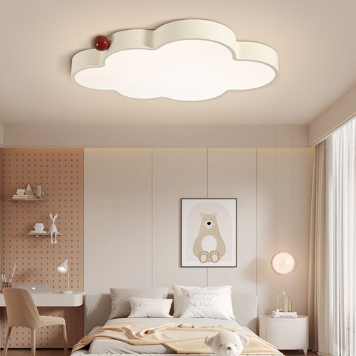 全光谱led奶油风云朵护眼吸顶灯女孩子儿童房间灯男孩卧室灯具 - 图3