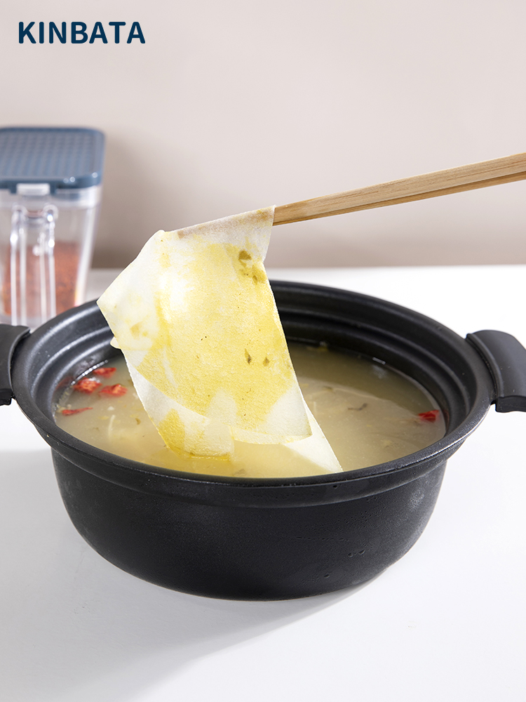 日本kinbata吸油膜煲汤炖煮油炸滤油纸膜去油厨房火锅吸油布膜 - 图0