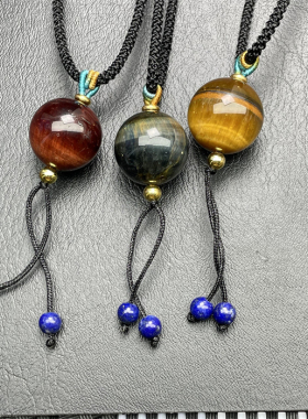 木变石虎眼石天然礼物男女款吊坠