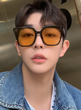 防紫外线防晒方形墨镜时尚潮流男