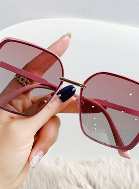 防紫外线防晒方形墨镜时尚潮流女