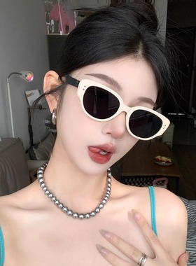 Eyeshine白色猫眼太阳镜2024新款