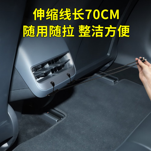 适用特斯拉Model3/ModelY车载充电器超级快充苹果安卓TypeC转接口 - 图0