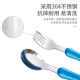 Дисней, детская ложка из нержавеющей стали для еды для домашнего использования, милый стульчик для кормления, посуда, палочки для еды, вилка, комплект