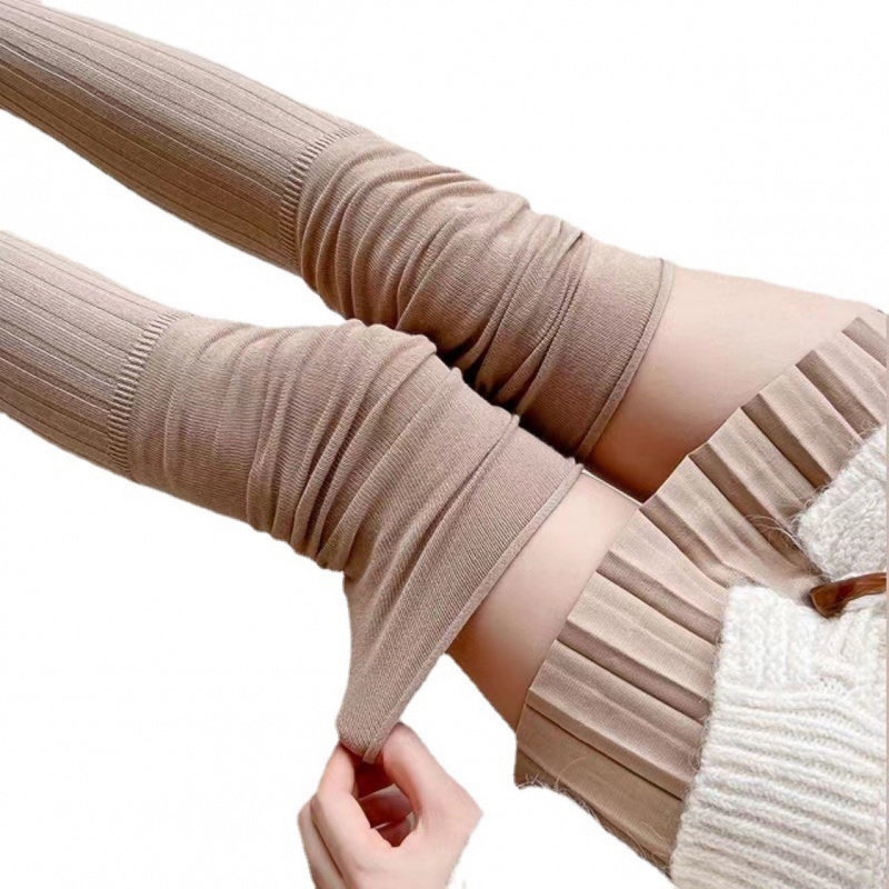 春夏过膝堆堆袜长筒高筒袜竖纹拼接过膝白色半筒袜潮长靴袜女,淘宝优惠券,粉丝福利购,淘宝优惠卷