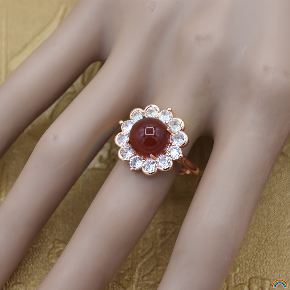Rwbuy brand design red onyx ring