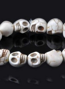 rwbuy男女松石个性骷颅头手链