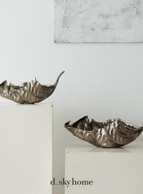 迪斯凯轻奢金属果盘装饰品
