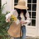 Shopping atmosphere straw bag tote bag