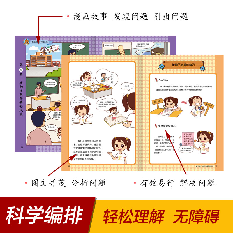 小学生心理学漫画系列套装6册 全彩绘本 通俗易懂的小学生沟通力社交力专注力培养 儿童情绪管理与性格培养漫画书籍书籍情商社交力_书籍_杂志_报纸 第1张