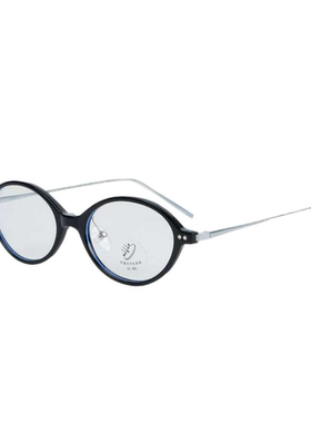 MISSKO可可欢姐春季新款复古风超清文艺椭圆猫眼防蓝光素颜镜