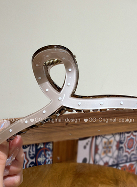 韩国原版高级感波点蝴蝶结发夹