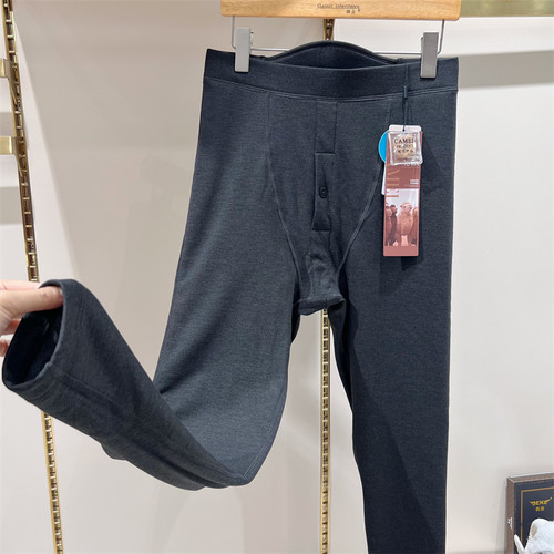 犇业冬季双层保暖裤男女高腰驼绒驼毛御寒保暖棉裤Q9735/Q9736 - 图2