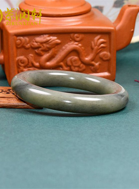 紫润轩新疆和田玉青花水墨意境