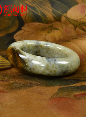 新疆和田玉籽料手镯糖水草沁虎皮