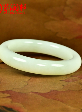 和田玉白玉手镯老坑且末料正装
