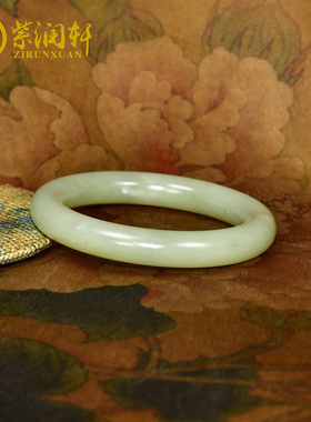 和田玉黄玉青花手镯黄口若羌料