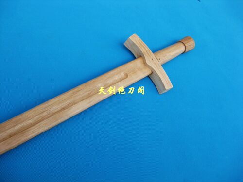 手工剑西洋剑单手训练剑COS道具实木制品未开刃 表演练习木剑 - 图2