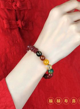 情侣朱砂高贵典雅天然转运正品