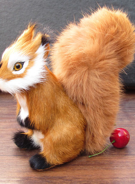 可爱风高仿真小动物宝宝认知松鼠