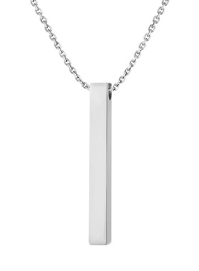 个性定制不锈钢许愿立方柱激光雕刻礼品礼物刻字立体长条钛钢吊坠