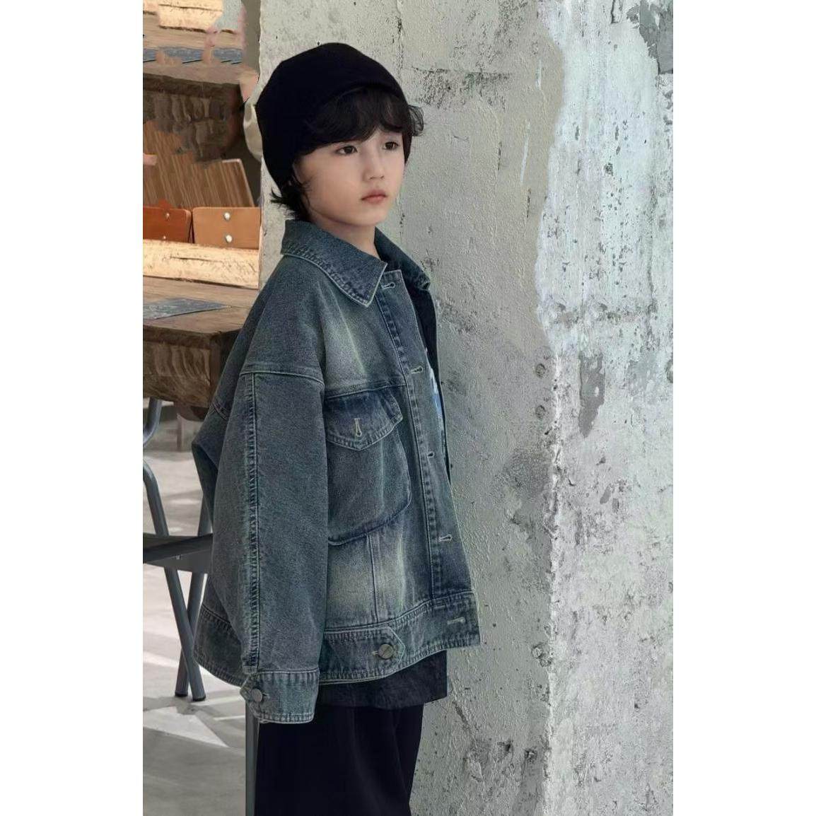 波拉韩国童装儿童韩版牛仔外套春秋装新款男女休闲百搭夹克衫潮,淘宝优惠券,粉丝福利购,淘宝优惠卷