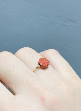 朱砂原创手工戒指周多吉女