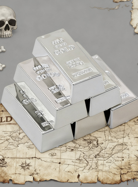 仿真大金条收藏品塑料金砖金块样品假黄金条道具模型银行橱窗摆件