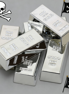 大号仿真金条金砖庆典摆件婚庆乔迁银条样品金店橱窗装饰拍摄道具