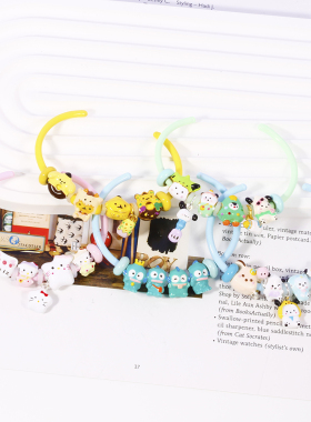 beads卡通串珠可爱KT猫手镯丑鱼手链原创多巴胺少女闺蜜手饰