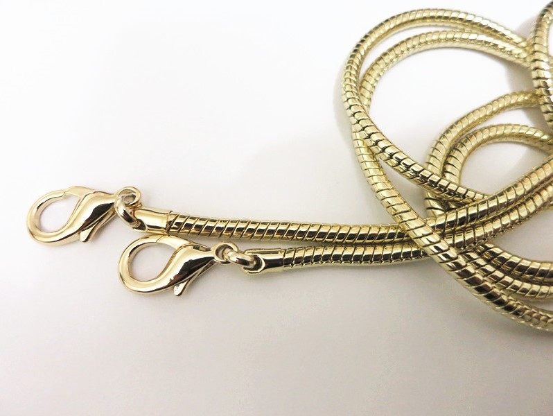 女包包链条配件包带4mm宽铜质蛇链小包包链金属链条包带肩带斜挎,淘宝优惠券,粉丝福利购,淘宝优惠卷