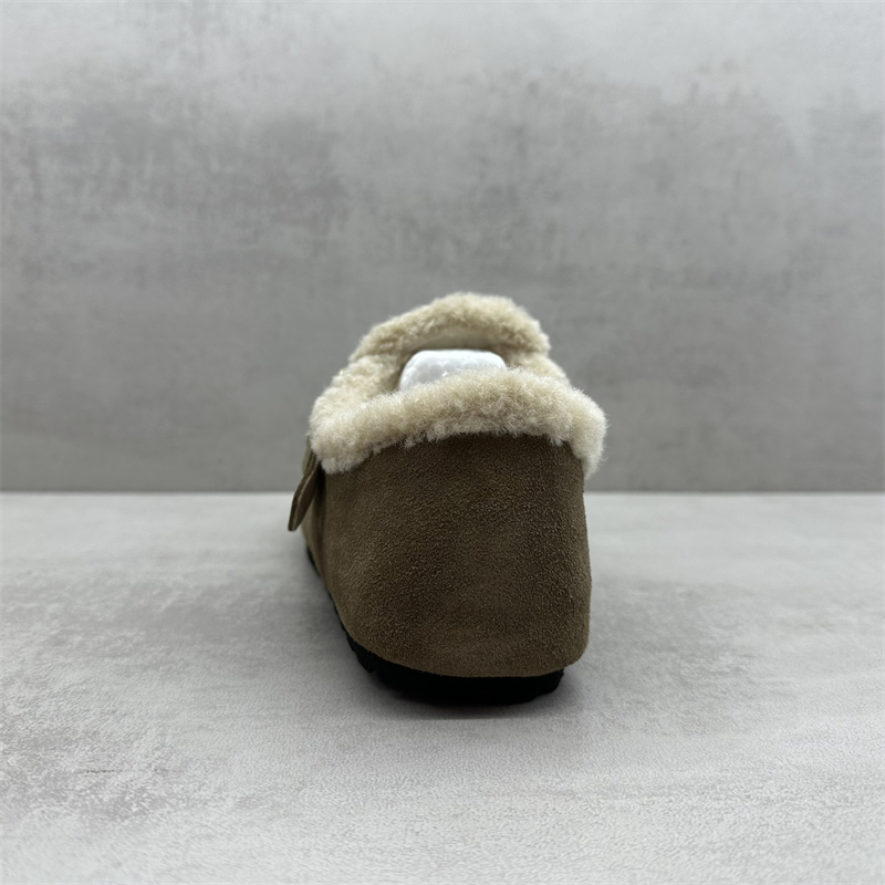 断码处理2025冬季新款真皮女鞋舒适百搭加绒勃肯鞋保暖磨砂皮棉鞋 - 图2