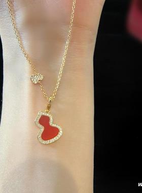 新款18K镀金葫芦网红项链