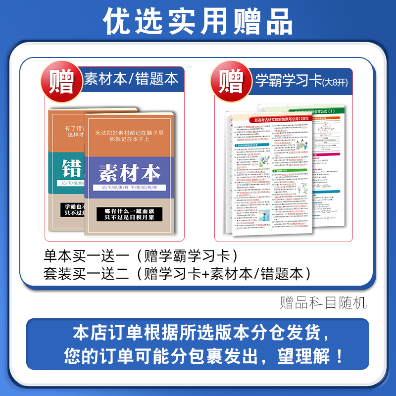 2024新版高考必刷卷42套数学语文英语物理化学生物历史地理新高考全国版新教材文理综模拟卷汇编高中高三一轮复习高考必刷题理想树 - 图2