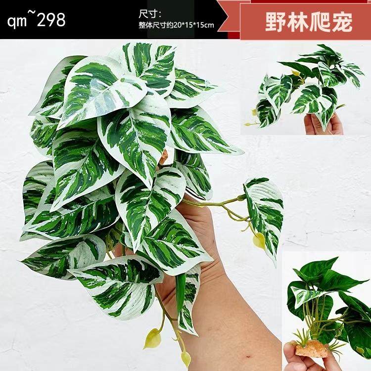 爬宠饲养箱仿真植物造景蜥蜴雨林缸高仿植物生态缸装饰水陆缸摆件,淘宝优惠券,粉丝福利购,淘宝优惠卷