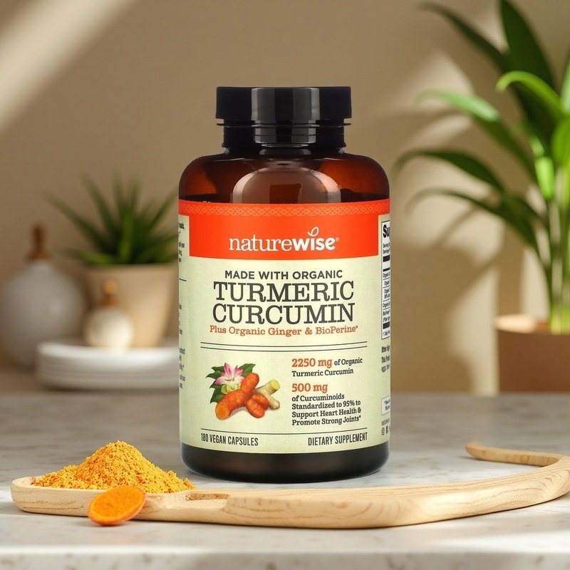 NatureWise美国进口高吸收姜黄素胶囊关节养调肝喝酒应酬有机提取,淘宝优惠券,粉丝福利购,淘宝优惠卷